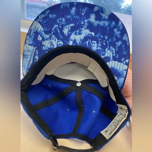 RARE EXCLUSIVE BLUE JAY 38/100 1992 NWT TORONTO BLUE JAYS 5’s WORLD SERIES CAP - Picture 4 of 14